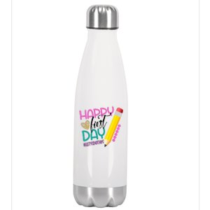 Happy First Day Of School Lets Do This Stainless Steel Insulated Water Bottle