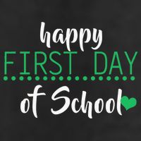 Happy First Day Of School Logo Adult Drive Performance Visor