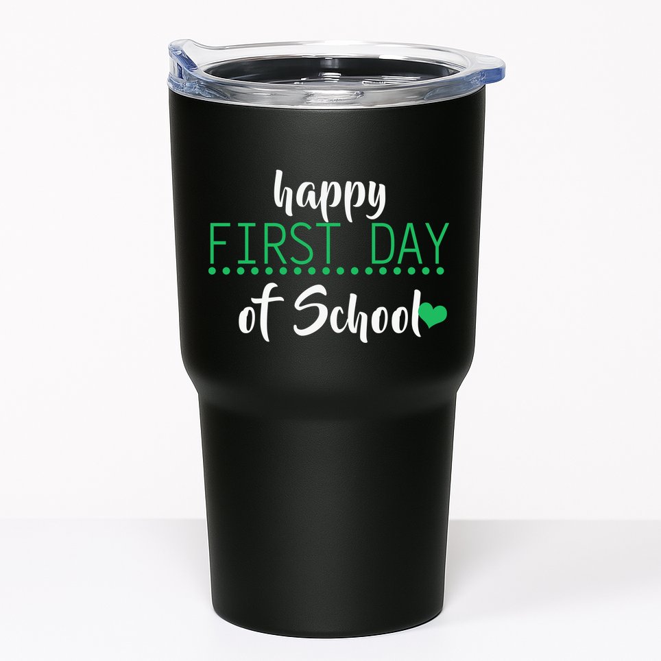 Happy First Day Of School Logo Tumbler
