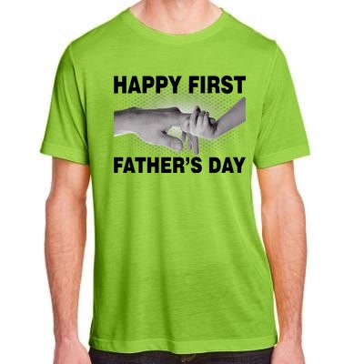 Happy First Father's Day Adult ChromaSoft Performance T-Shirt