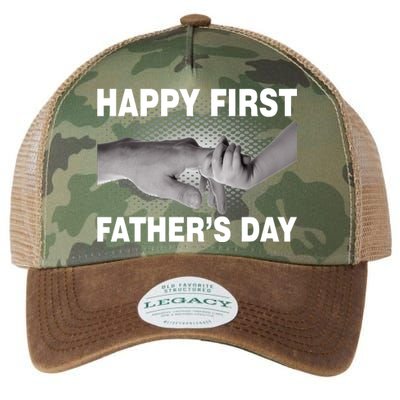 Happy First Father's Day Legacy Tie Dye Trucker Hat