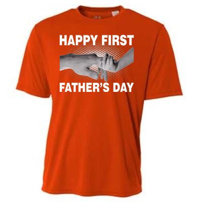 Happy First Father's Day Cooling Performance Crew T-Shirt