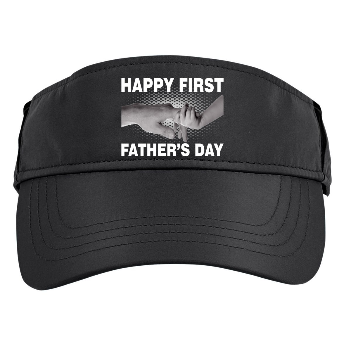 Happy First Father's Day Adult Drive Performance Visor