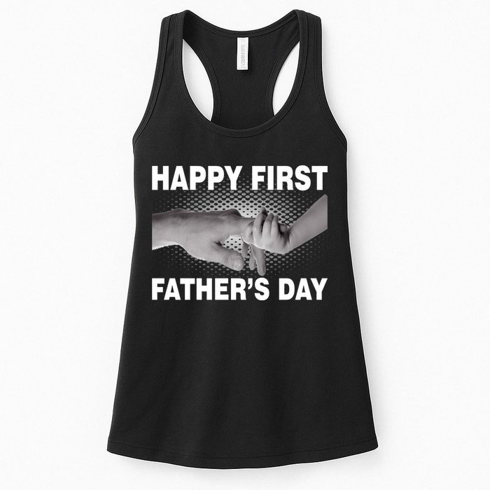 Happy First Father's Day Womens Tank Top