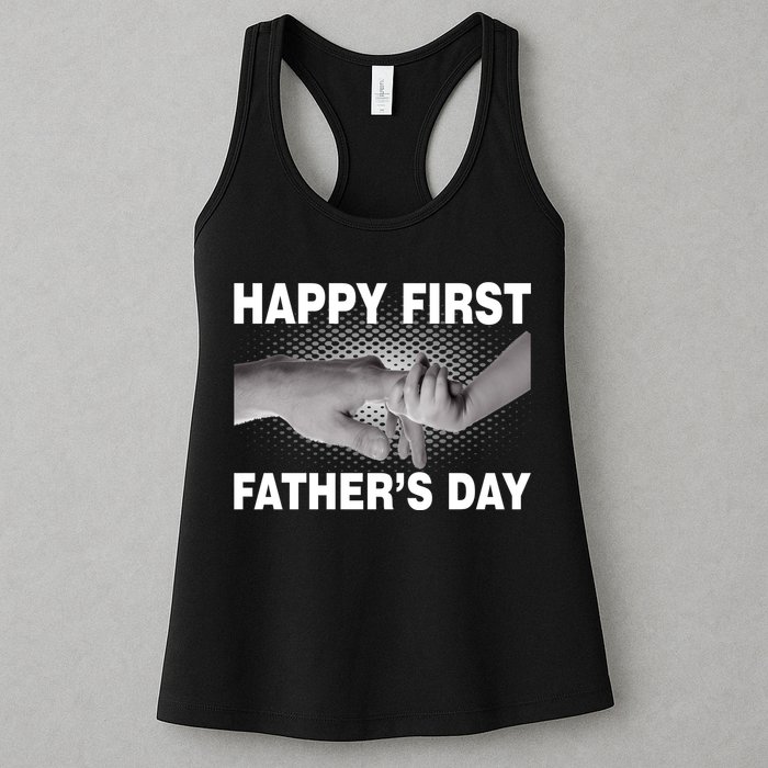 Happy First Father's Day Womens Tank Top