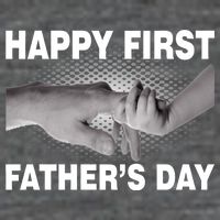 Happy First Father's Day 7 Panel Mesh Trucker Snapback Hat