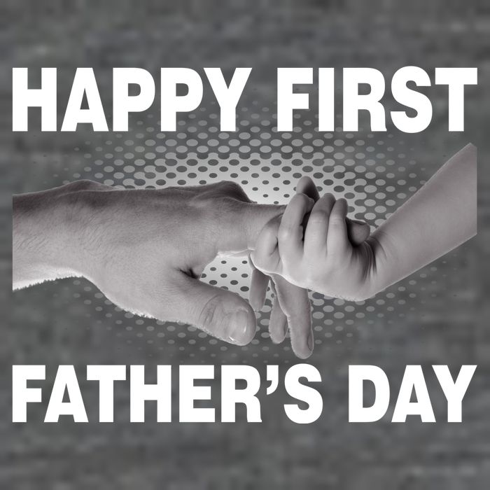Happy First Father's Day 7 Panel Mesh Trucker Snapback Hat