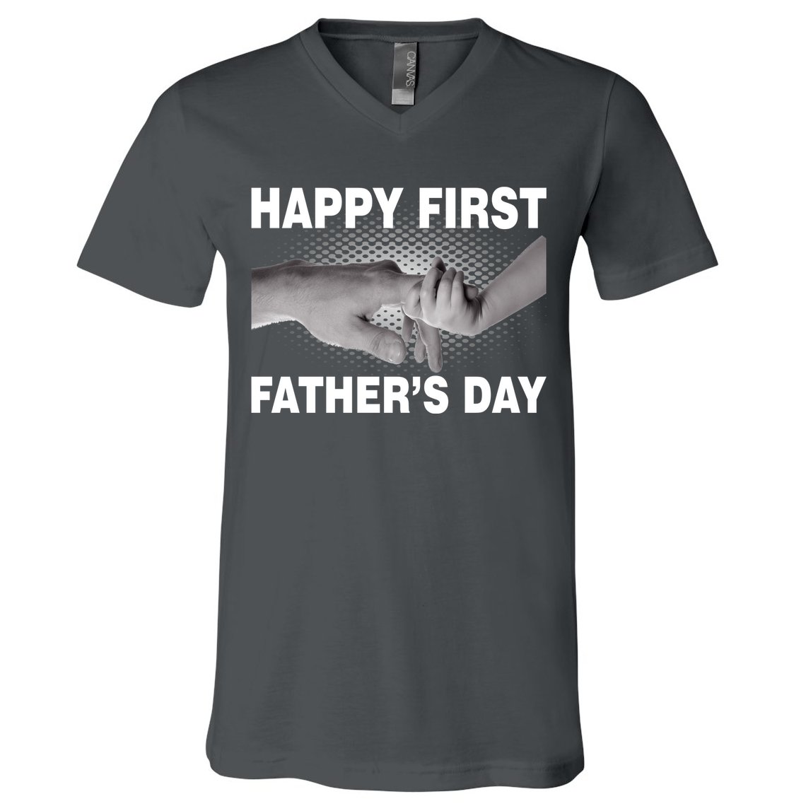 Happy First Father's Day V-Neck T-Shirt
