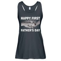 Happy First Father's Day Ladies Essential Flowy Tank