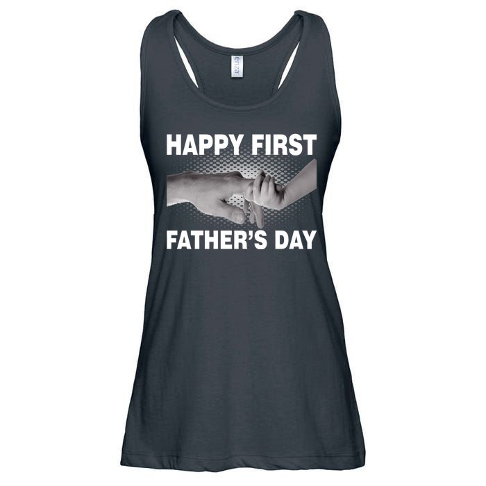 Happy First Father's Day Ladies Essential Flowy Tank