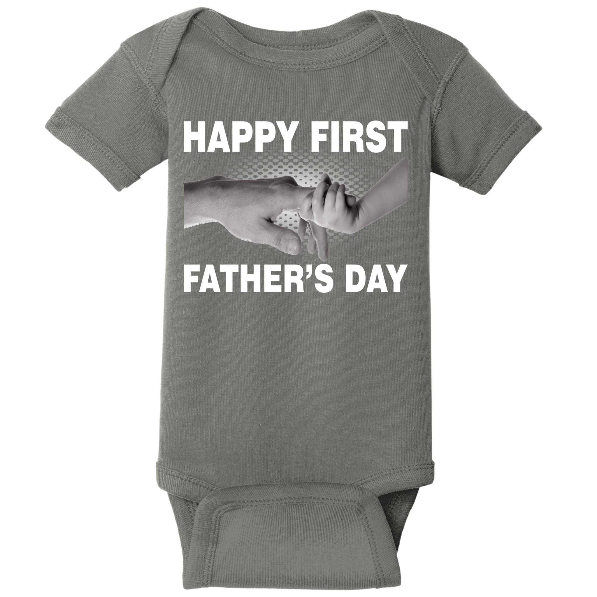 Happy First Father's Day Baby Bodysuit