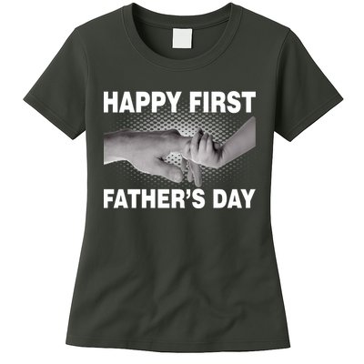 Happy First Father's Day Womens T-Shirt