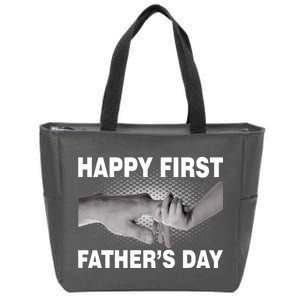 Happy First Father's Day Zip Tote Bag