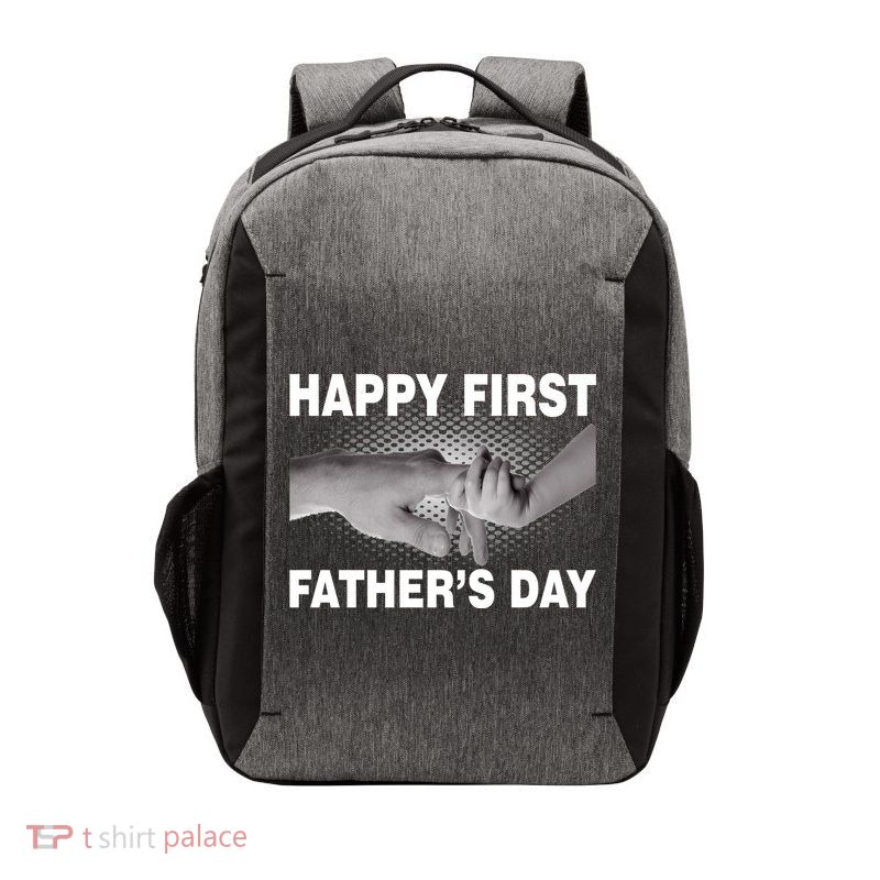 Happy First Father's Day Vector Backpack