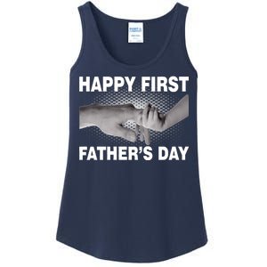 Happy First Father's Day Ladies Essential Tank