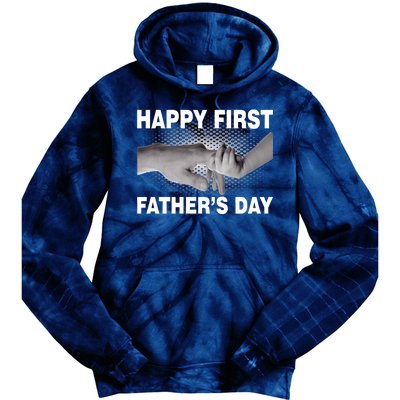 Happy First Father's Day Tie Dye Hoodie