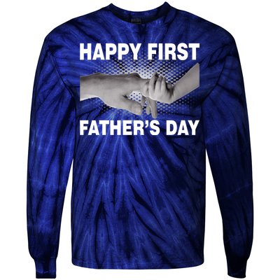 Happy First Father's Day Tie-Dye Long Sleeve Shirt