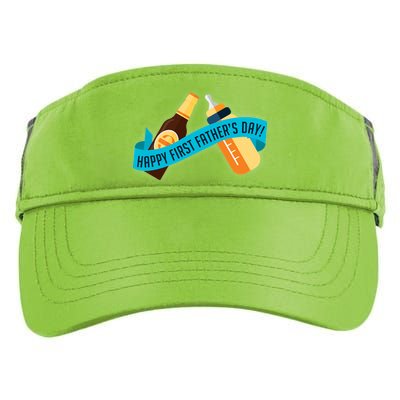 Happy First Father's Day Baby Bottle Adult Drive Performance Visor