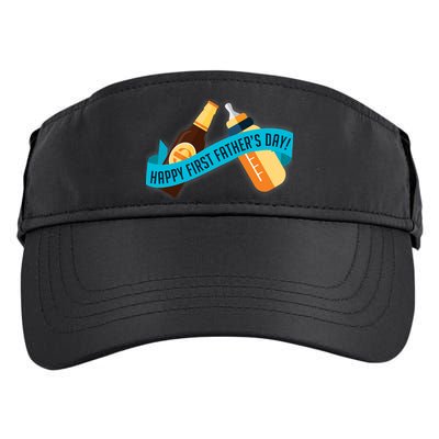 Happy First Father's Day Baby Bottle Adult Drive Performance Visor