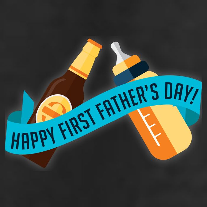 Happy First Father's Day Baby Bottle Adult Drive Performance Visor