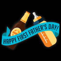 Happy First Father's Day Baby Bottle Mug