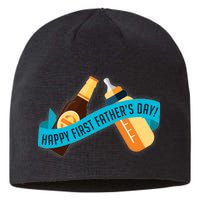 Happy First Father's Day Baby Bottle Sustainable Beanie