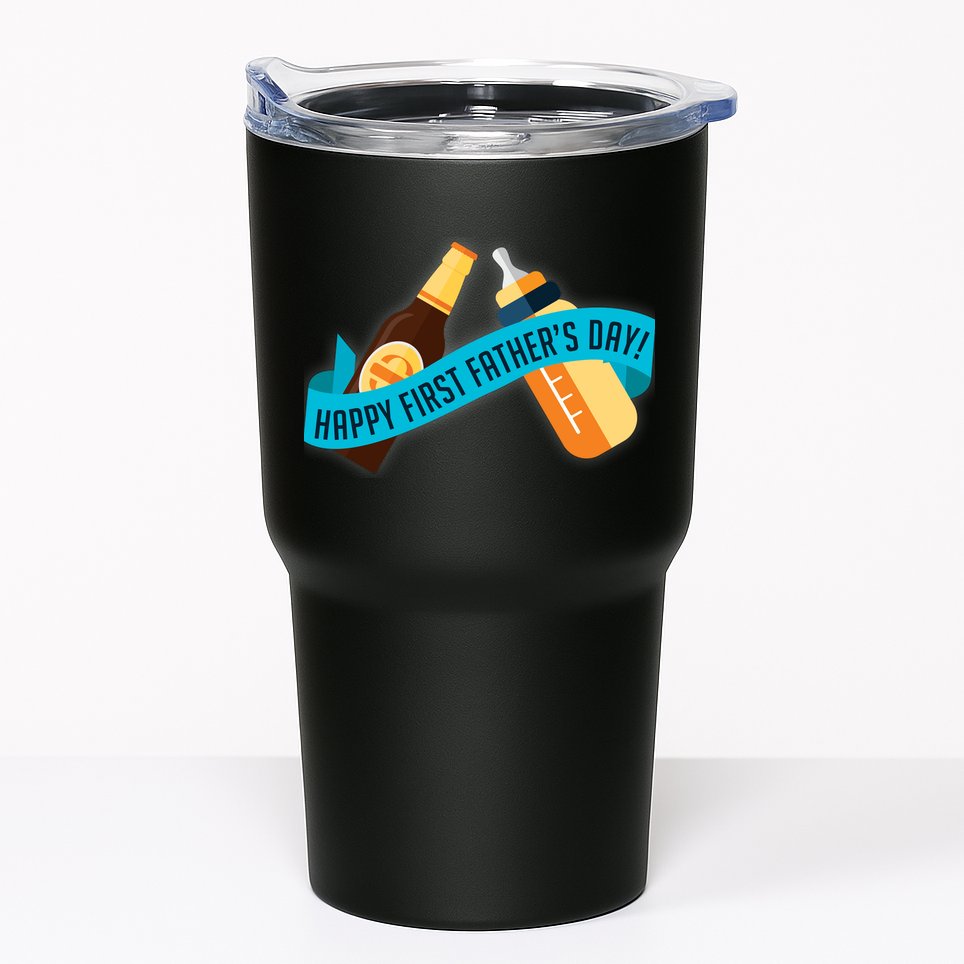 Happy First Father's Day Baby Bottle Tumbler