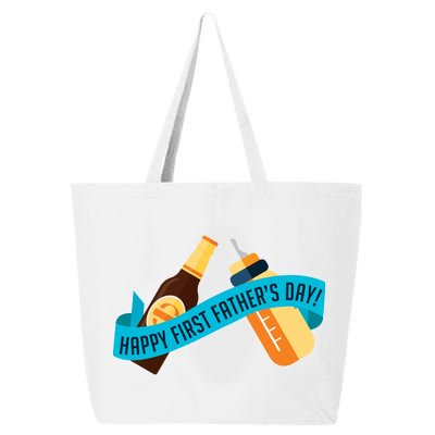 Happy First Father's Day Baby Bottle 25L Jumbo Tote