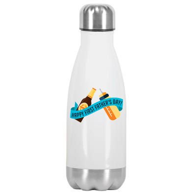 Happy First Father's Day Baby Bottle Stainless Steel Insulated Water Bottle