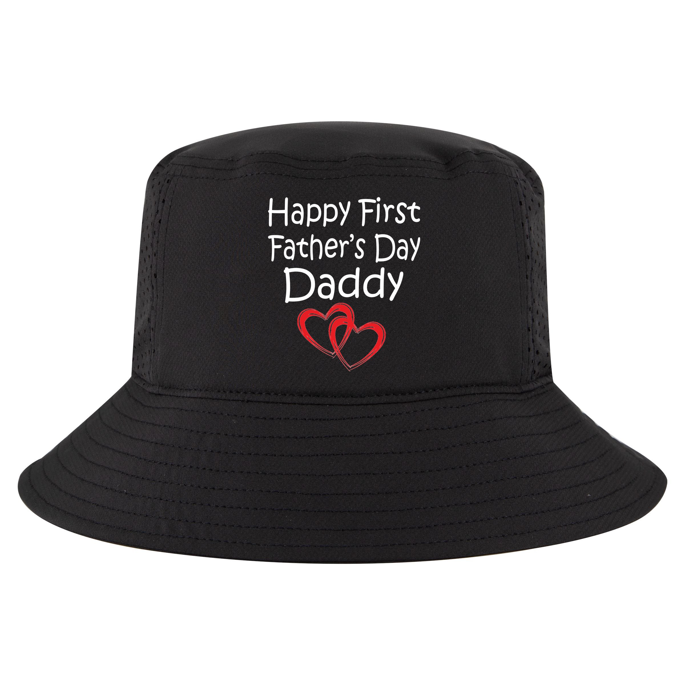 Happy First Father's Day Daddy Cool Comfort Performance Bucket Hat