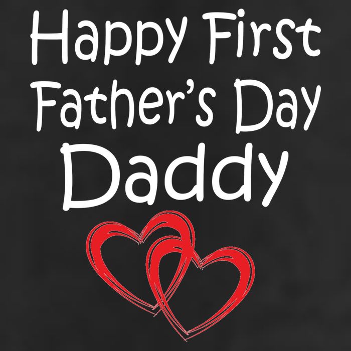 Happy First Father's Day Daddy 7 Panel Mesh Trucker Snapback Hat