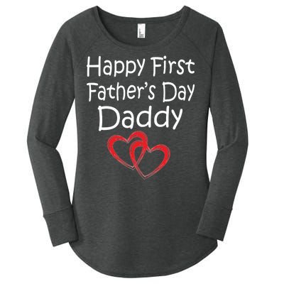 Happy First Father's Day Daddy Women's Perfect Tri Tunic Long Sleeve Shirt