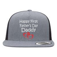 Happy First Father's Day Daddy Flat Bill Trucker Hat