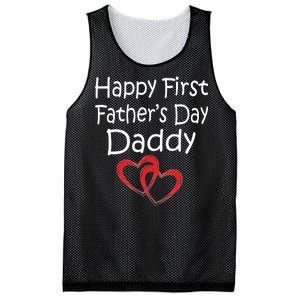 Happy First Father's Day Daddy Mesh Reversible Basketball Jersey Tank