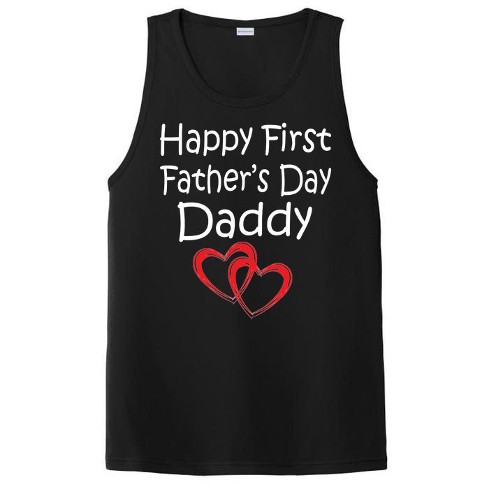 Happy First Father's Day Daddy PosiCharge Competitor Tank