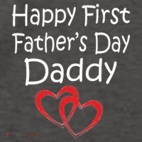 Happy First Father's Day Daddy Vector Backpack
