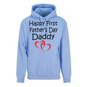 Happy First Father's Day Daddy Unisex Surf Hoodie