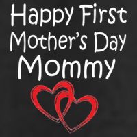 Happy First Mother's Day Mommy 7 Panel Mesh Trucker Snapback Hat