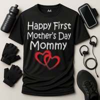 Happy First Mother's Day Mommy Cooling Performance Crew T-Shirt