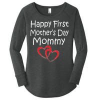 Happy First Mother's Day Mommy Women's Perfect Tri Tunic Long Sleeve Shirt