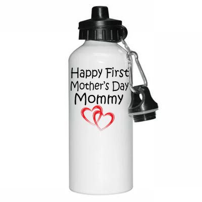 Happy First Mother's Day Mommy Aluminum Water Bottle 