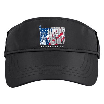 Happy Fourth of July Independence Day Statue of Liberty USA Flag Adult Drive Performance Visor