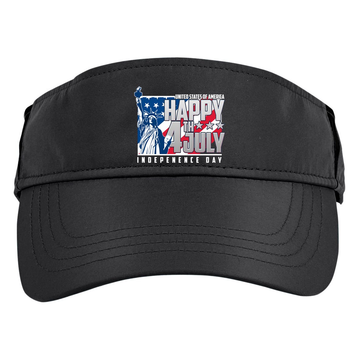 Happy Fourth of July Independence Day Statue of Liberty USA Flag Adult Drive Performance Visor