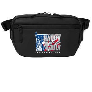 Happy Fourth of July Independence Day Statue of Liberty USA Flag Crossbody Pack