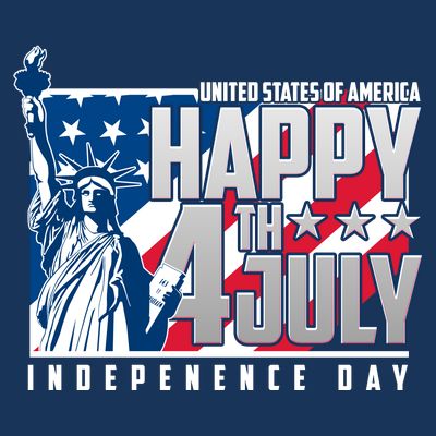 Happy Fourth of July Independence Day Statue of Liberty USA Flag T-Shirt