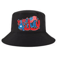Happy Fourth Of July Red White And Blue Cool Comfort Performance Bucket Hat