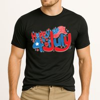 Happy Fourth Of July Red White And Blue Cooling Performance Crew T-Shirt