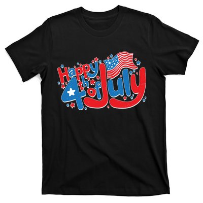 Happy Fourth Of July Red White And Blue T-Shirt