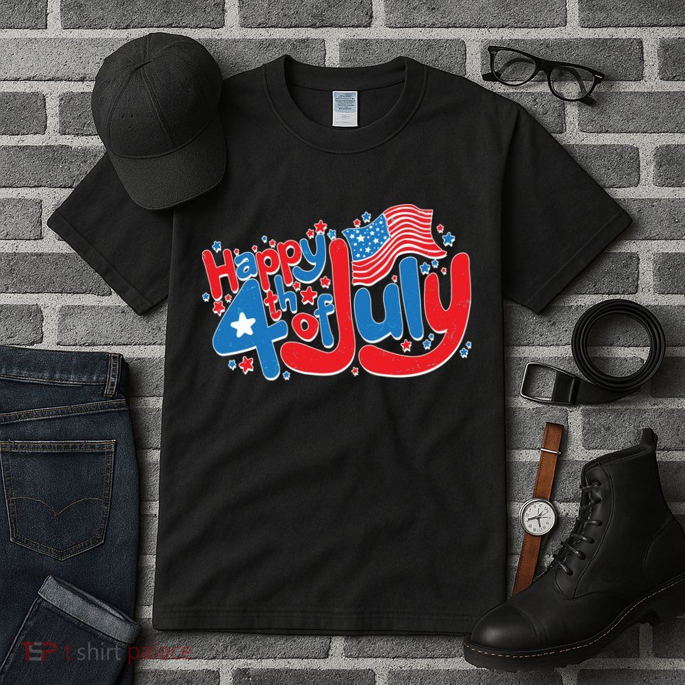 Happy Fourth Of July Red White And Blue Tall T-Shirt