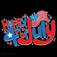Happy Fourth Of July Red White And Blue Tall T-Shirt